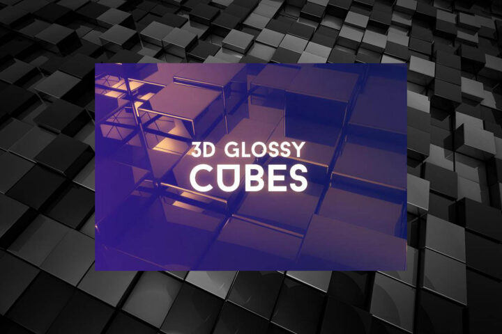 Free 3D Glossy Cube Backgrounds
