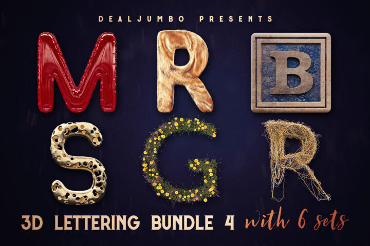 3D Lettering Mega Bundle 4