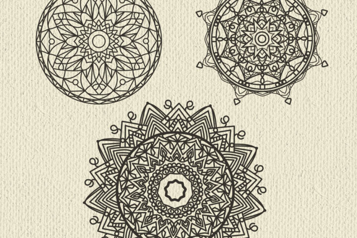 3 Free Mandala Vectors