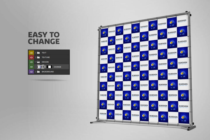 3D Backdrop Board – Free Mockup