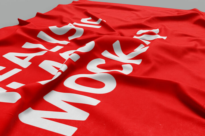 3D Flag – Free Mockup