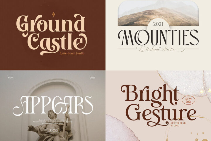 4 Trendy & Modern Serif Fonts