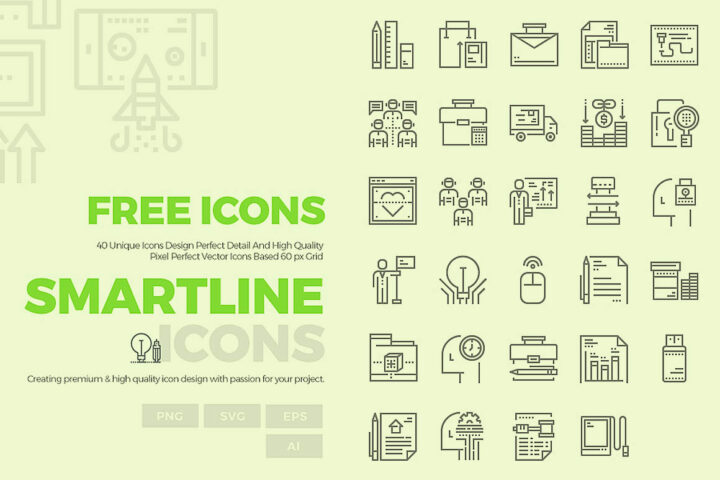 40 Free Line Icons