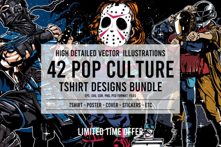 42 Pop Culture T-shirt Bundle