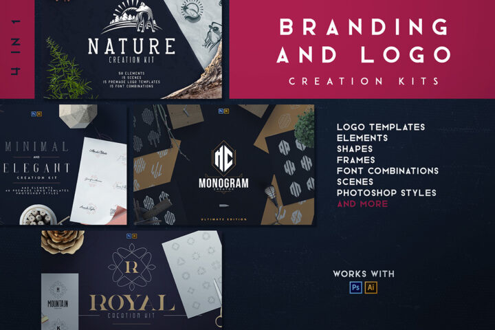 4 Branding & Logo Creation Kits