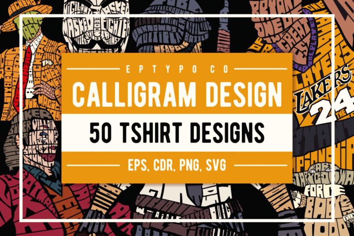 50 Calligram T-shirt Designs