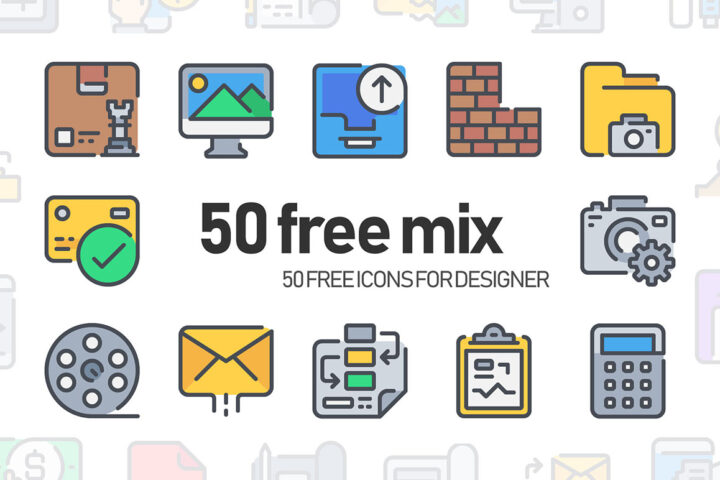 50 Free Simple Line Icons