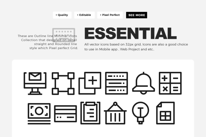 500 Free Essential Icons