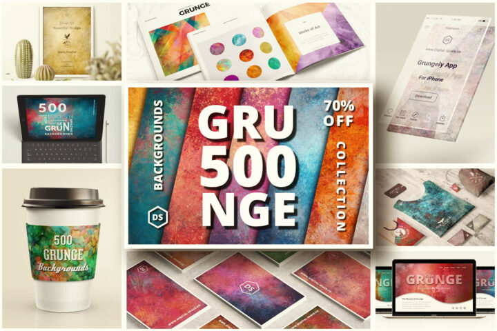 500 Grunge Backgrounds