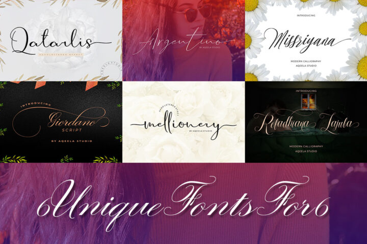 6 Unique Fonts For $6 Volume 12