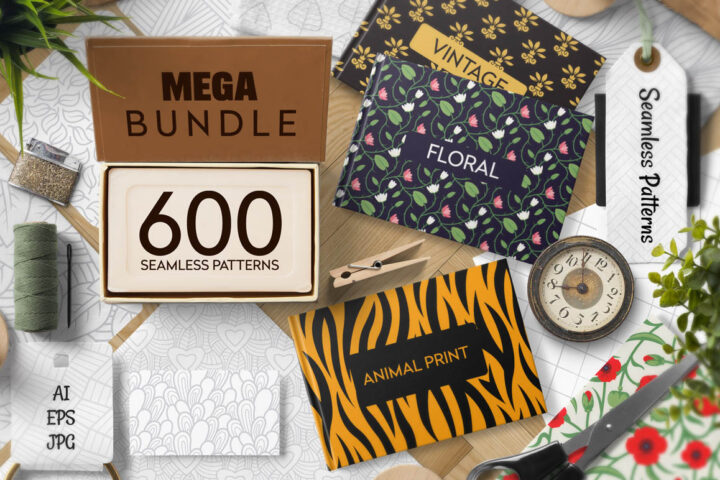 600 Seamless Vector Patterns