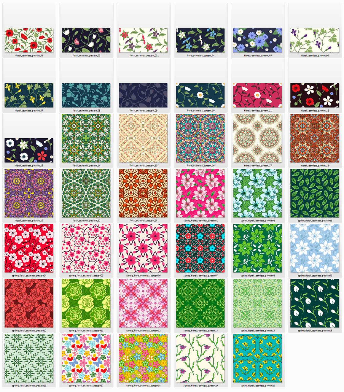 Take a look at some patterns included in this bundle: