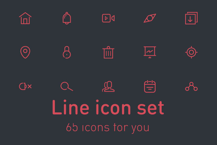 65 Free Line Icons