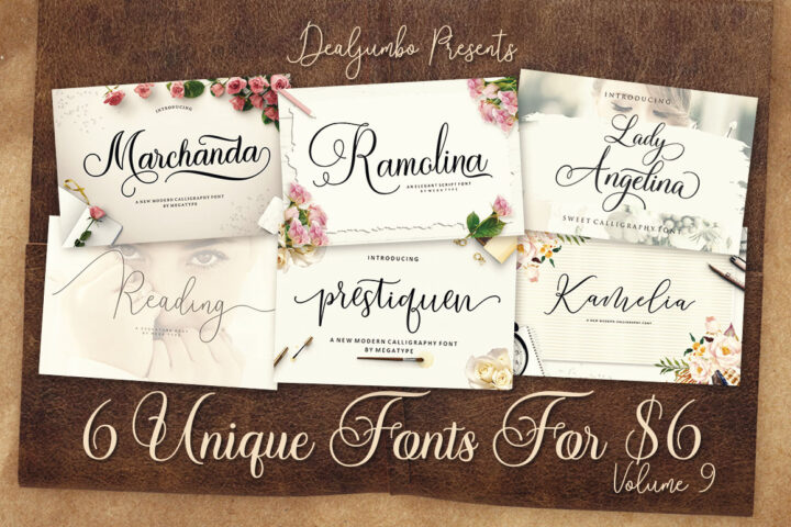 6 Unique Fonts For $6 Volume 9