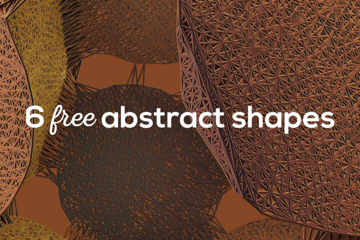 6 Free Abstract 3D Shapes 2