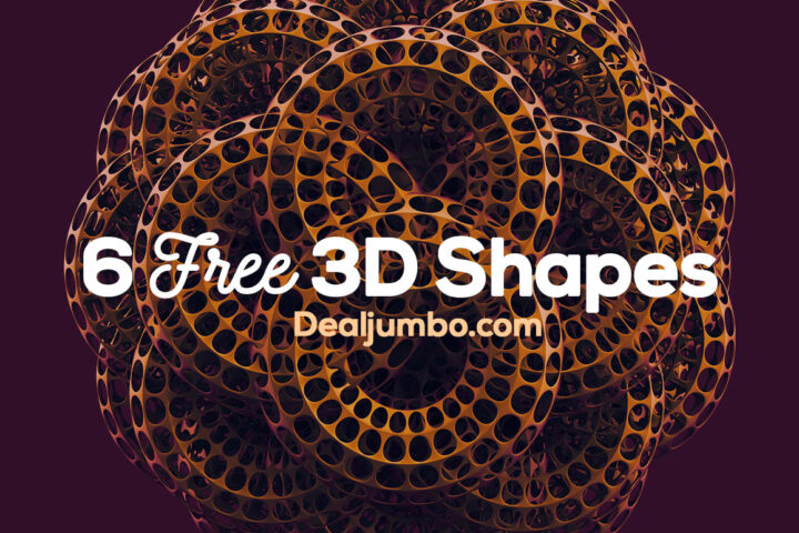 6 Free Abstract 3D Shapes 3