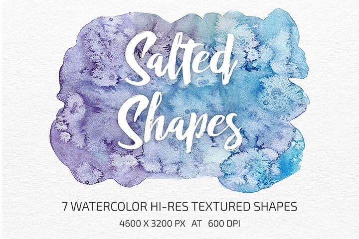 7 Free Watercolor Shapes