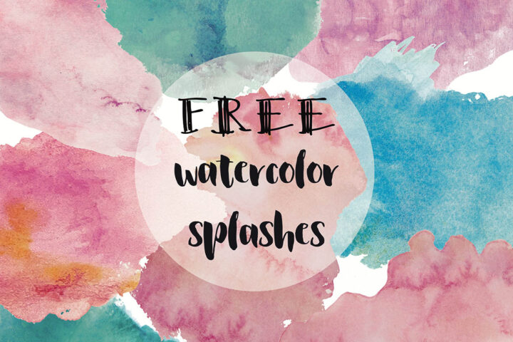 8 Free Watercolor Shapes