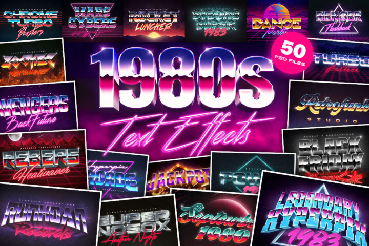 80s Text & Logo Effects