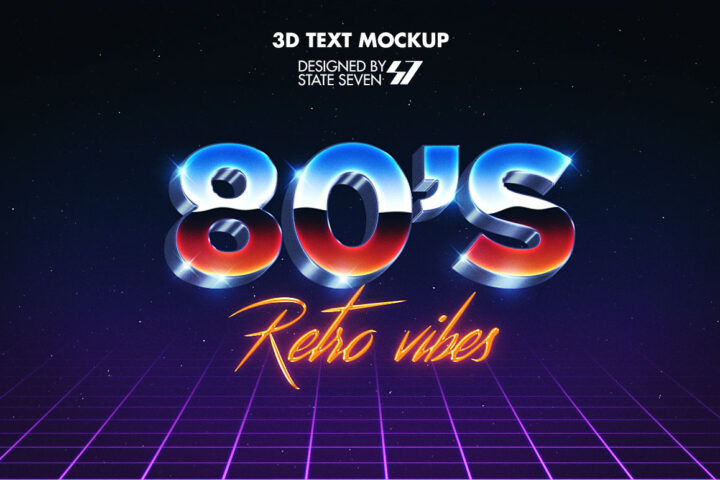 80s Style – Free Text Effect