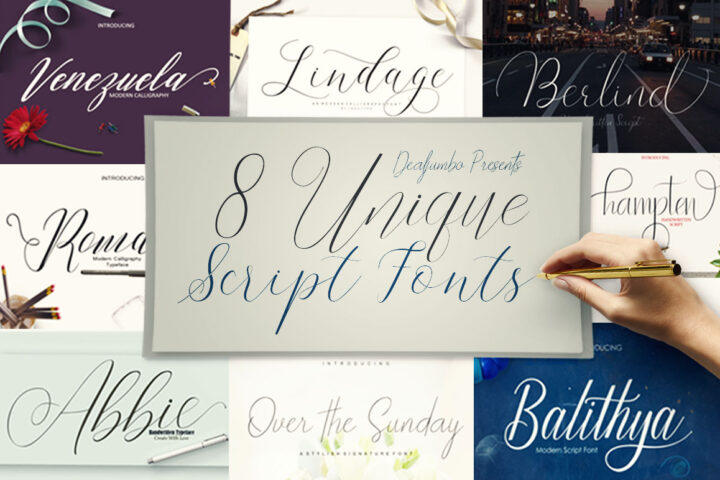 8 Unique Script Fonts
