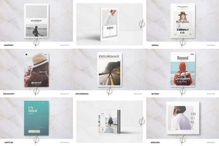 9 Trendy InDesign Print Templates