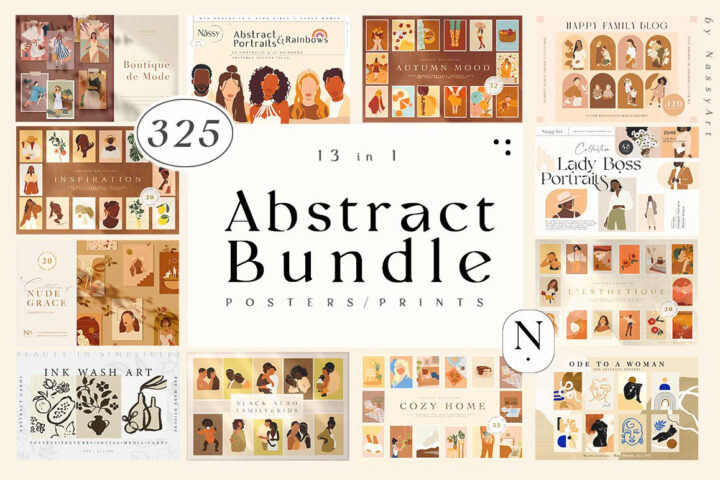 Abstract Bundle Posters Prints 325+