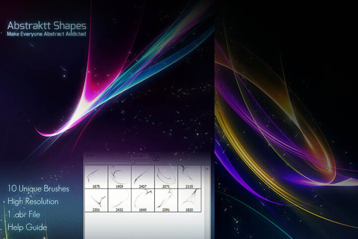 Free Abstract Brush Lines