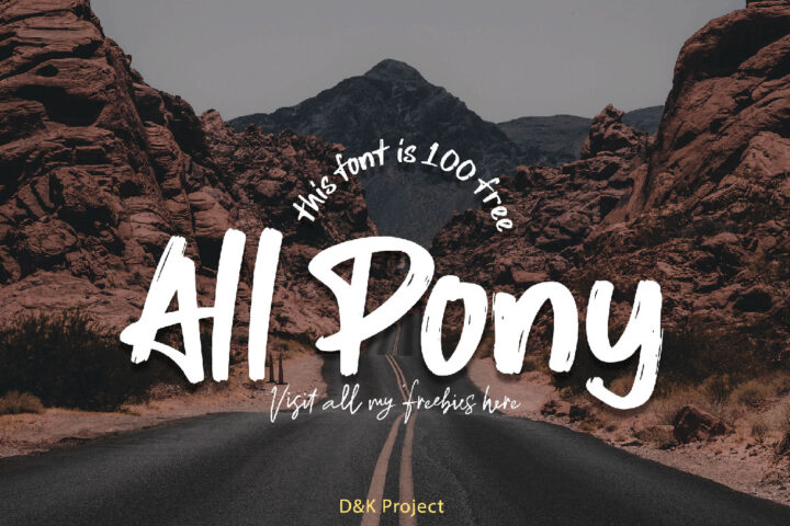 All Pony – Free Font