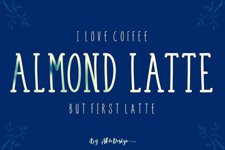 Almond Latte – Free Font