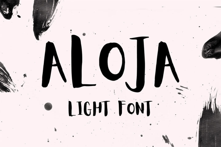 Aloja – Free Brush Font