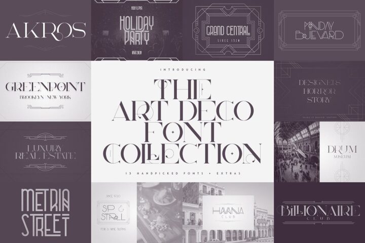 Art Deco Font Collection