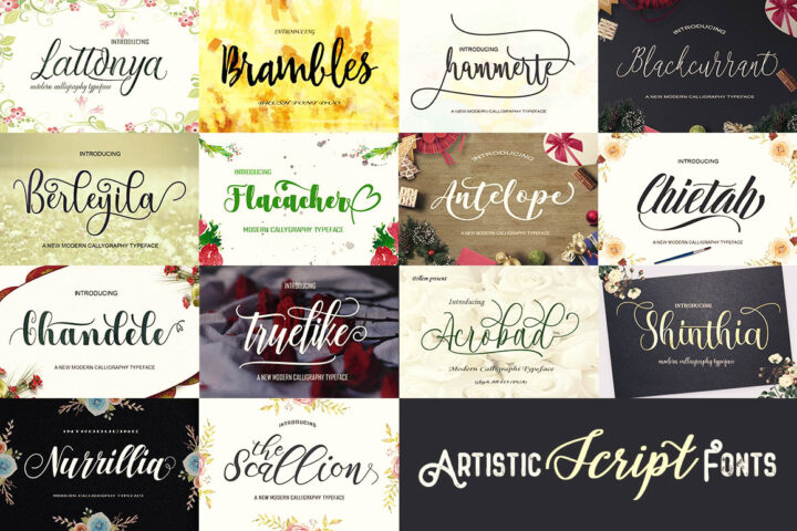Artistic Script Fonts