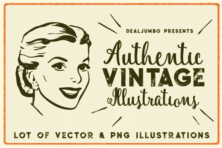 Authentic Vintage Illustrations