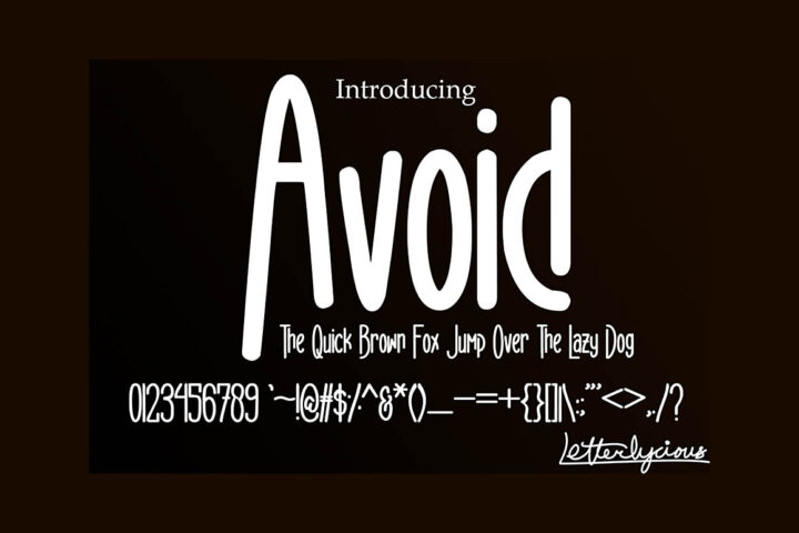 Avoid – Free Font