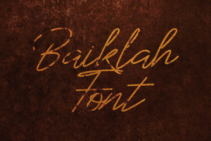 Baiklah – Free Font