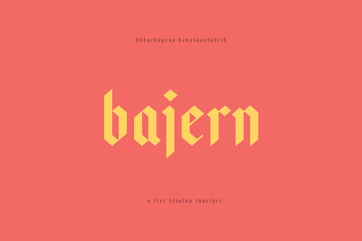 Bajern – Free Font