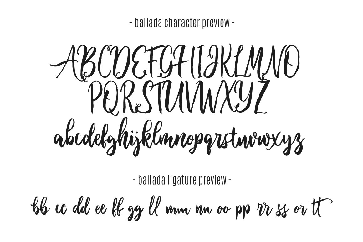 Ballada - Free Font Duo - Dealjumbo