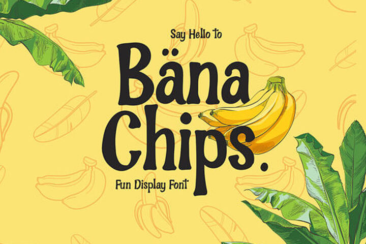 Bana Chips – Free Font