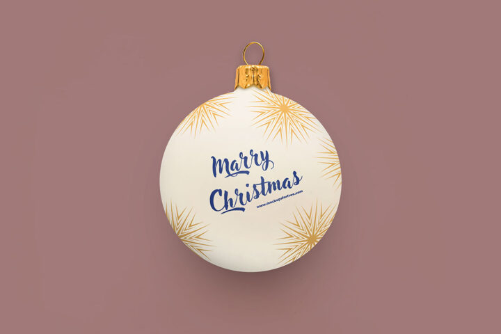 Christmas Bauble – Free Mockup