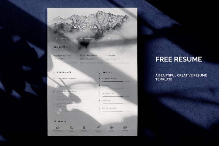 Creative Resume – Free Template