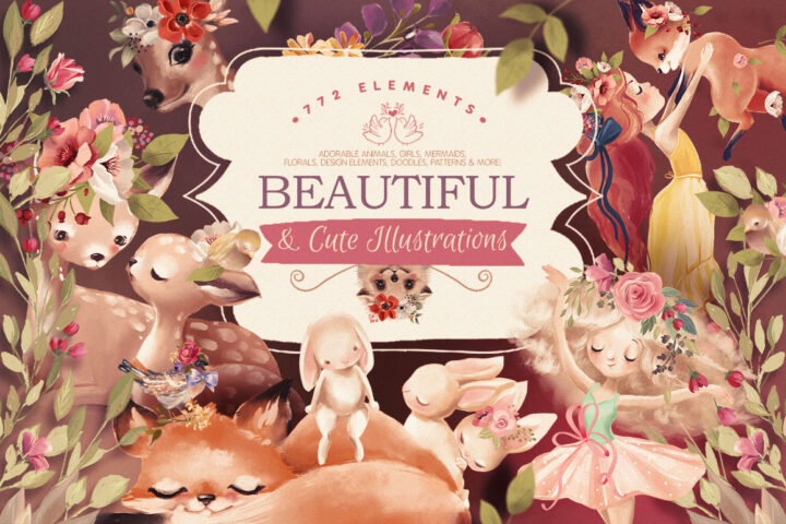 Beautiful & Cute Illustrations