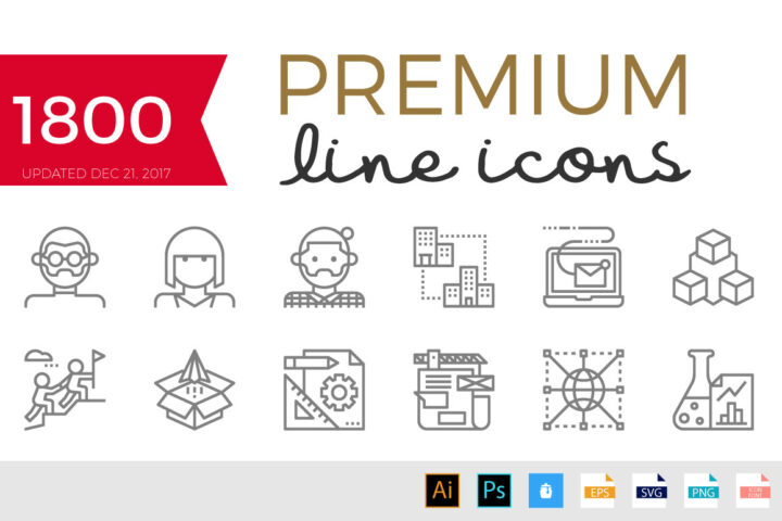 1800 Premium Line Icons