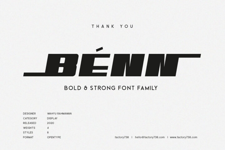 Benn – Free Font