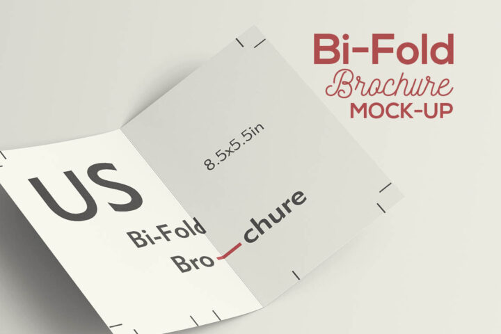 Free Bi-Fold Brochure Mockup