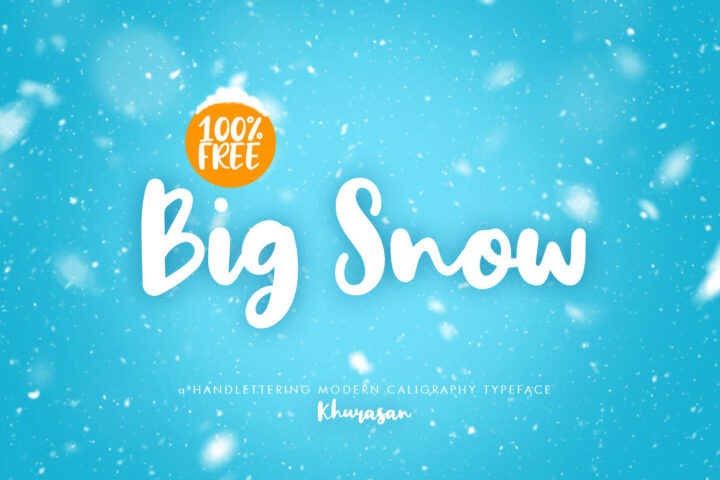 Big Snow – Free Font