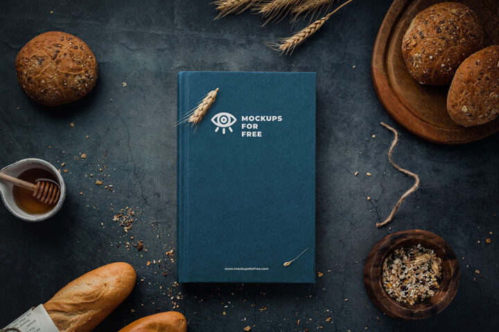 Book On Table – Free Mockup