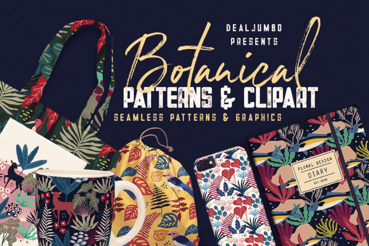 Botanical Patterns & Clipart