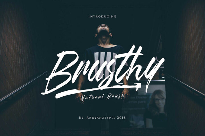 Brusthy – Free Font
