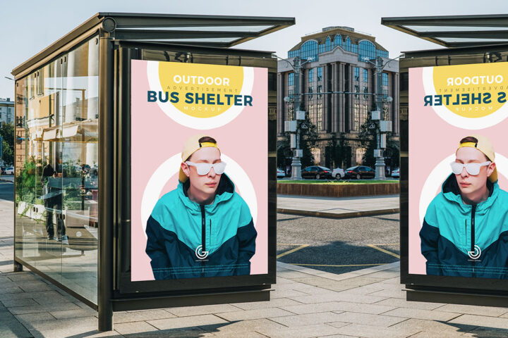 Bus Shelter Ad – Free Mockup